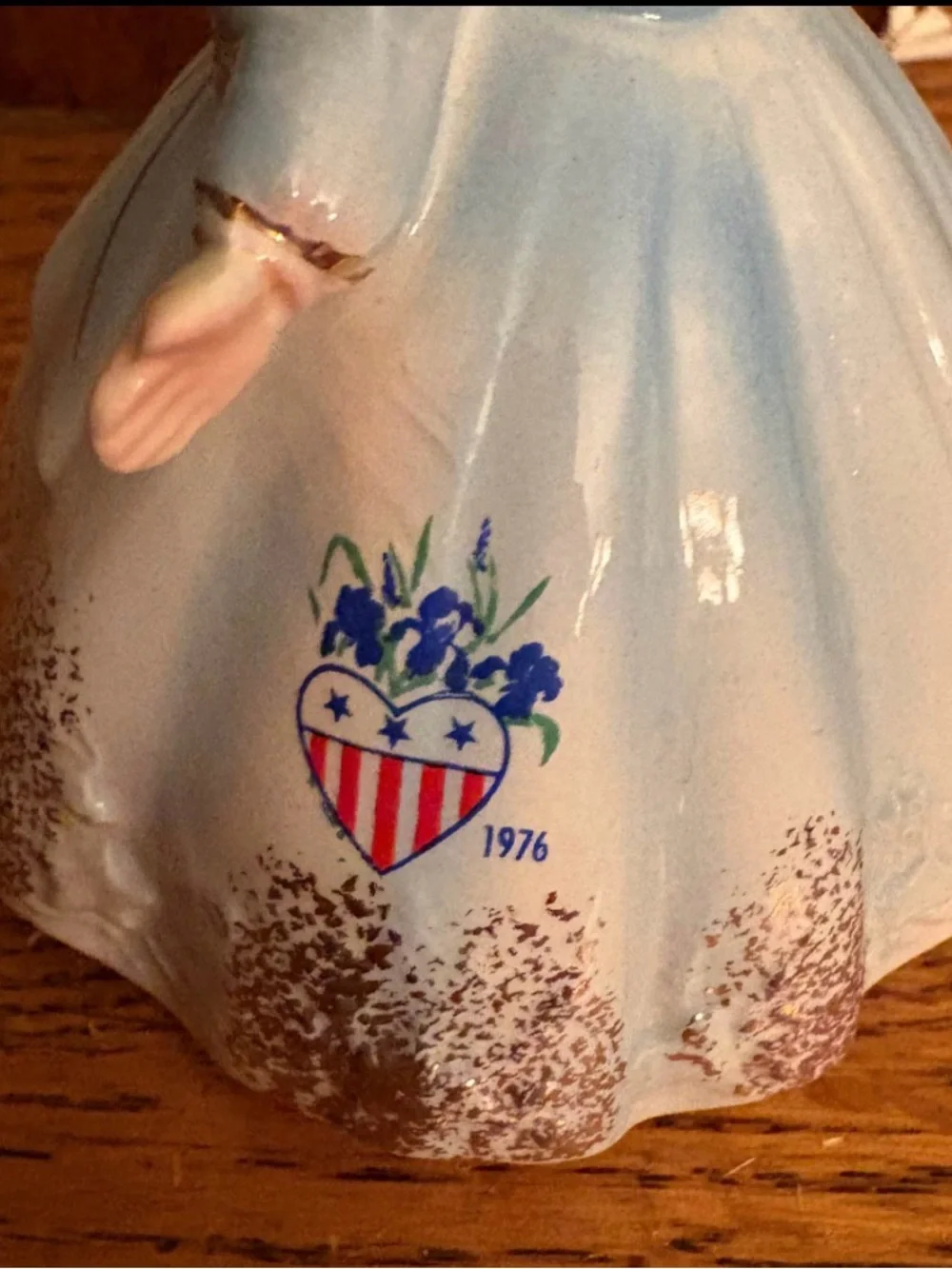 Vintage Josef Originals Liberty Girl Patriotic 4th of July Bell